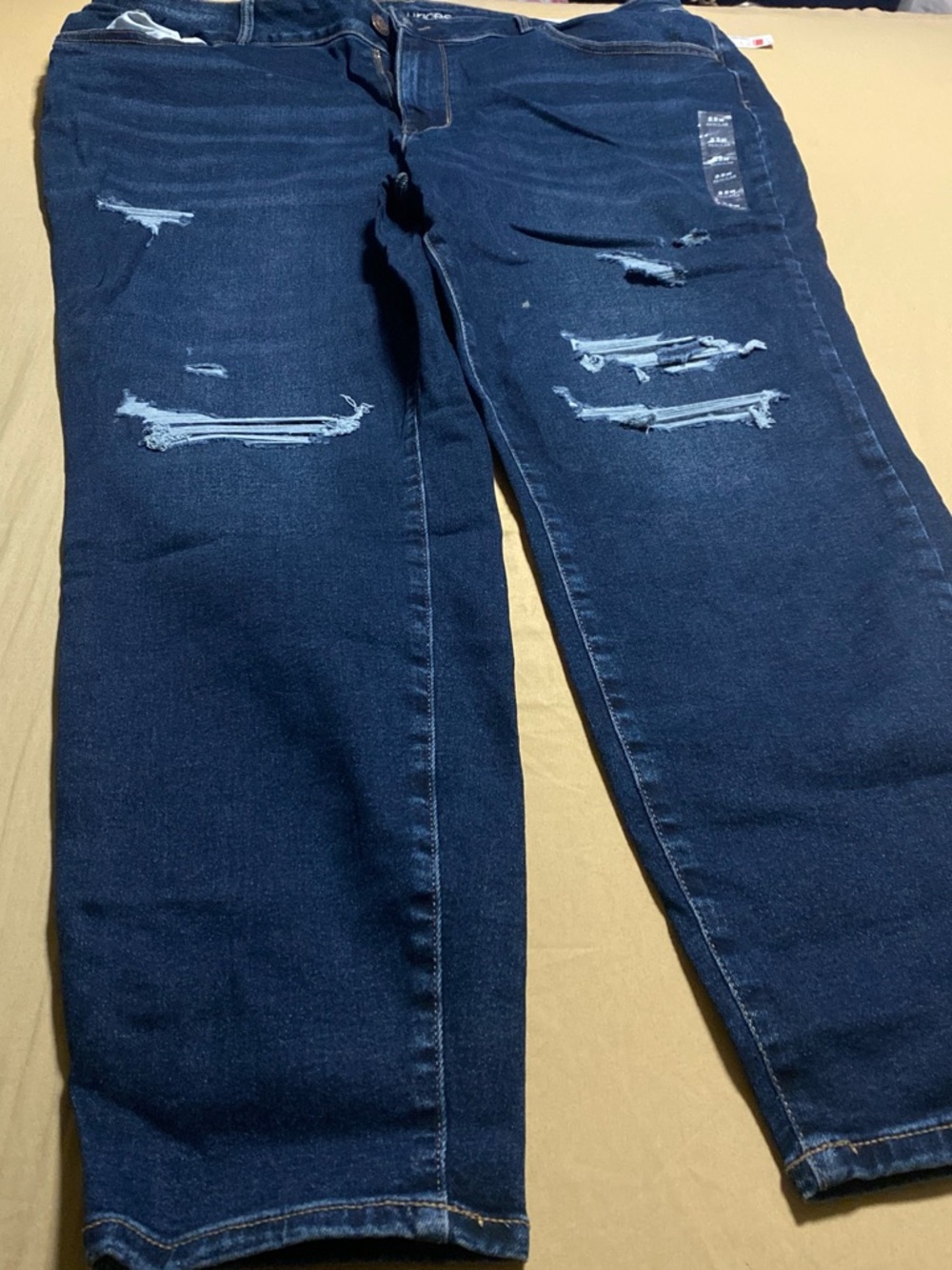 Maurices Distressed Dark Blue Jeans - Classic Ripped Denim